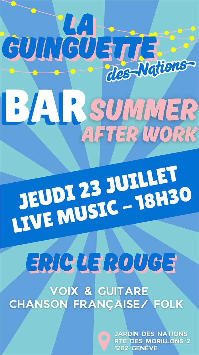 Concert au Jardin des Nations - la barje