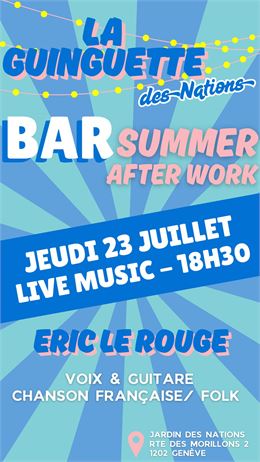 Concert au Jardin des Nations - la barje