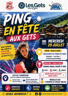 Ping en Fête aux Gets_Les Gets - Cluses Tennis de Table