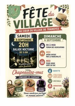 Fête du village: balade nocturne, forum des associations, pique-nique et animations au coeur du vill