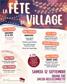 Fête du village de Jacob-Bellecombette  - Mairie de Jacob-Bellecombette