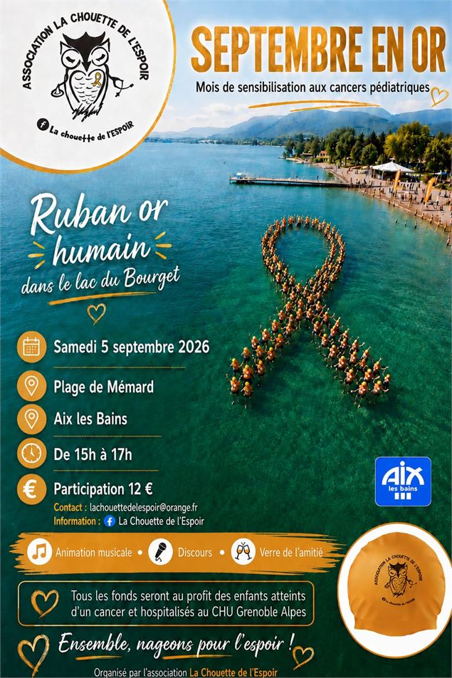RUBAN EN OR Humain pour septembre en Or - La Chouette de l'espoir