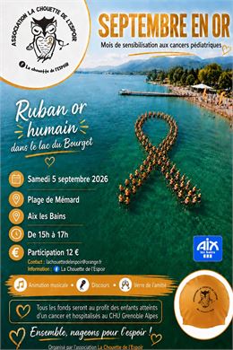 RUBAN EN OR Humain pour septembre en Or - La Chouette de l'espoir