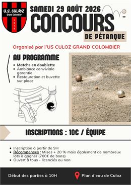Concours de pétanque à Culoz_Culoz-Béon - US Culoz