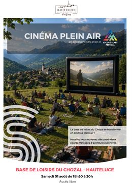 Cinéma plein air - Projection film outdoor_Hauteluce