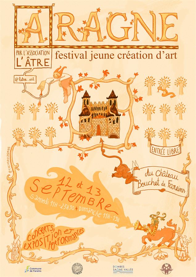 Festival Aragne au château Bouchet_Fareins - DR
