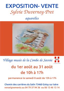 Exposition d'aquarelles_Grésy-sur-Isère
