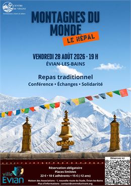 Soirée Conférence et repas "Montagnes du Monde" - Le Népal_Évian-les-Bains