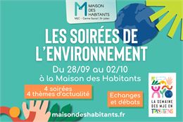 soirées de l'environnement - Maison des Habitants