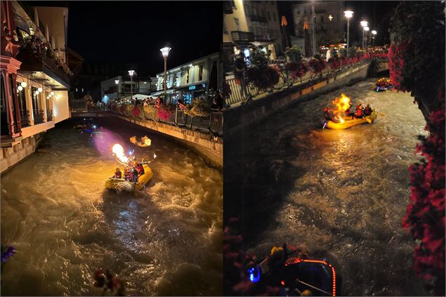 Fête des Guides - Cortège de bateaux sur l'Arve_Chamonix-Mont-Blanc