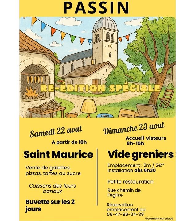Fête du four et vide grenier à Passin - Comité d'animation de Passin