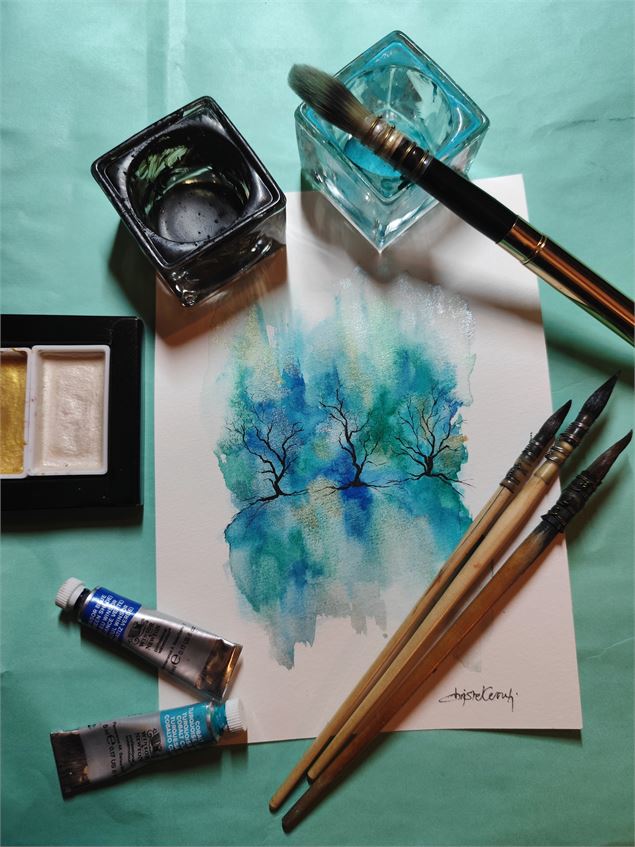 Créez vos œuvres d'aquarelles - Christel Cerruti