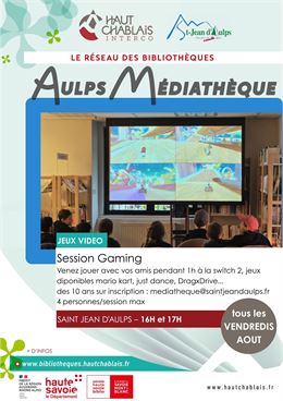 Rendez-vous tous les vendredis d'août, de 16h à 17h, à la Médiathèque de Saint Jean d'Aulps pour une