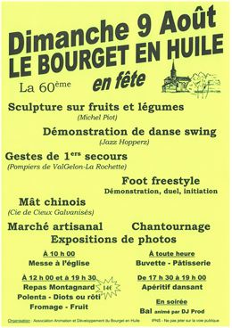 Bourget en Fête (fête du village)