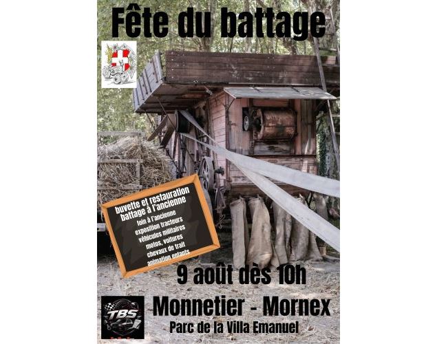 Affiche Fête du battage - La Salévienne