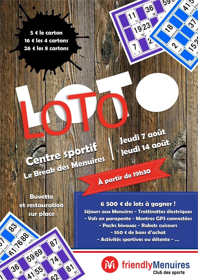Loto du Club des Sports des Menuires