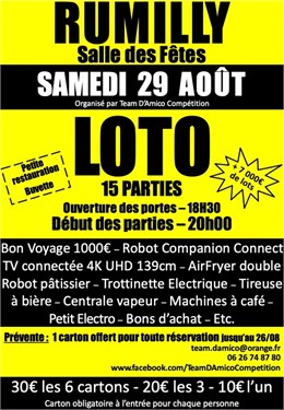 Loto Samedi 29 Août 2026 à Rumilly (74)