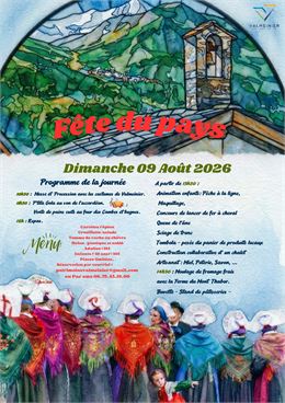 affiche fête du pays - Association de sauvegarde du patrimoine de Valmeinier