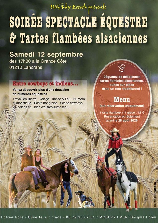 affiche soirée equestre - Mos'Eky