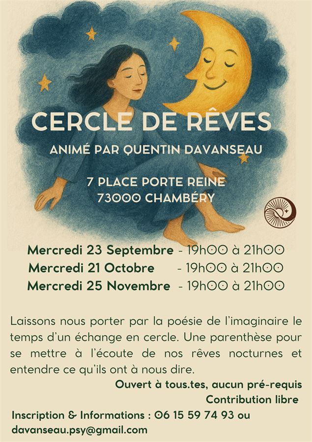 Flyer Cercle de rêves - IA - Canva -Davanseau Quentin