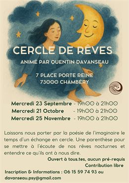 Flyer Cercle de rêves - IA - Canva -Davanseau Quentin