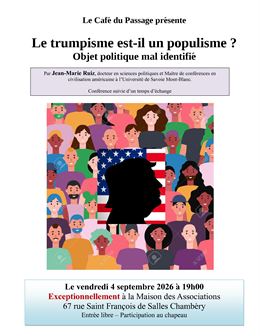 Affiche de la conférence - Philippe Ollion