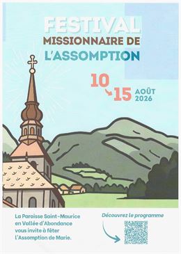 Affiche festival de l'assomption - Paroisse d'Abondance