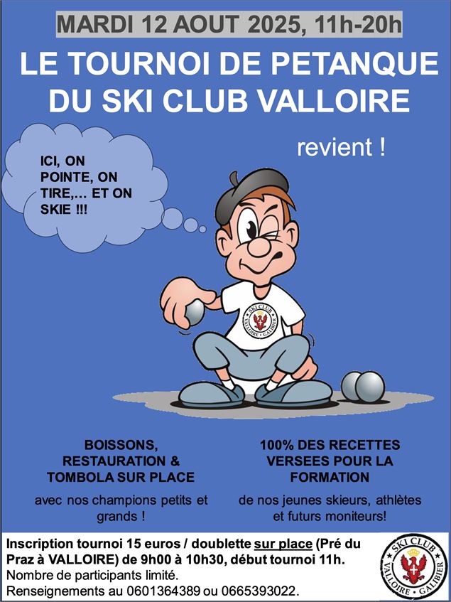 Le tournoi de pétanque du ski club valloire _Valloire