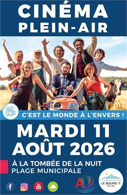 Cinéma Plein Air : C'est le monde à l'envers - Mairie Le Bourget-du-Lac/ C'est le monde à l'envers