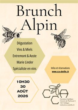 Affiche Brunch Alpin - Centre de Compétences en Apiculture