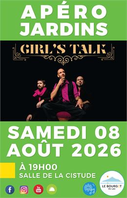 Apéro-Jardins : Girl's Talk - Mairie Le Bourget-du-Lac/ Girl's Talk