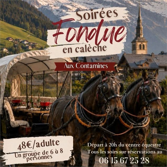 Soirée fondue en calèche_Les Contamines-Montjoie