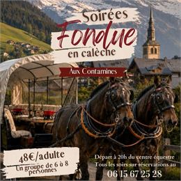 Soirée fondue en calèche_Les Contamines-Montjoie
