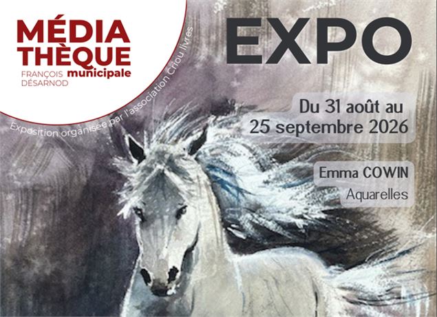 Exposition d'aquarelles d'Emma COWIN_Samoëns - Médiathèque de Samoëns