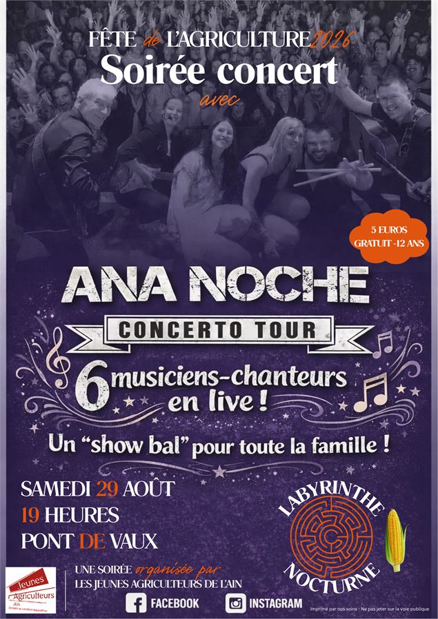 Soirée concert de l'agriculture_Saint-Bénigne - Jeunes agriculteurs de l'Ain