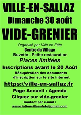 Vide grenier de Ville en Sallaz - Ville en Fête
