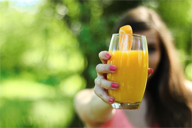 Vue sur un jus d'orange - Jan Vašek de Pixabay