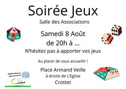Soirée Jeux à Crottet - .