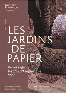 Exposition "Les jardins de papier"_Entremont-le-Vieux - Nathalie Martenon