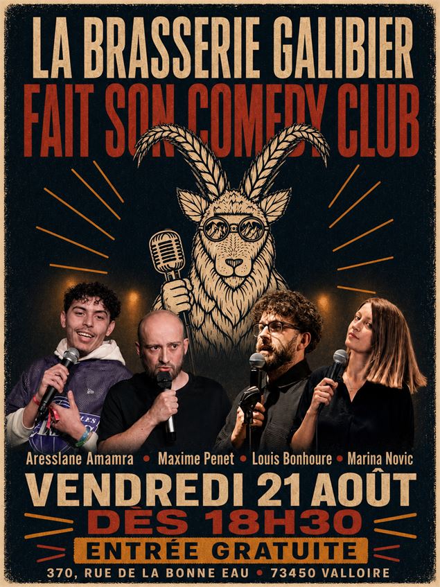La Brasserie Galibier fait son Comedy Club_Valloire