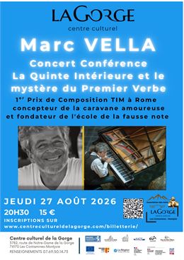 Concert - conférence de Marc Vella «La Quinte Intérieure et le mystère du Premier Verbe» au Centre C