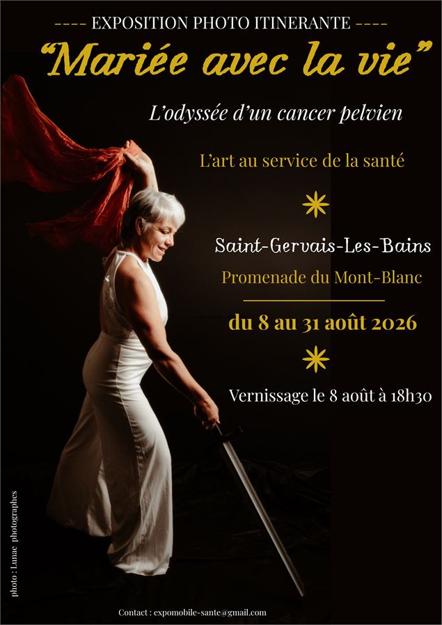 Exposition photo itinérante - Mariée avec la vie_Saint-Gervais-les-Bains - Droits réservés