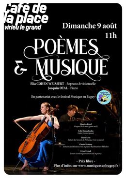 "Poèmes et Musique" au Café de le Place_Virieu-le-Grand - Café de la Place