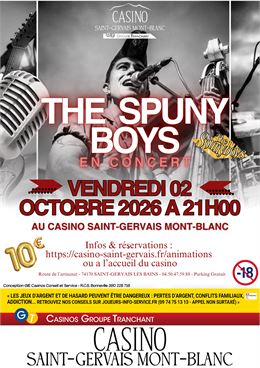 Les Spunyboys en concert au Casino Tranchant de Saint-Gervais Mont-Blanc - Droits réservés
