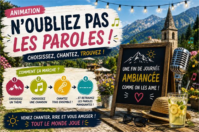 Animation : N'oubliez pas les paroles !_Peisey-Vallandry