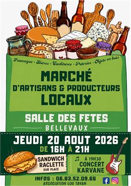 Marché d'artisans et producteurs locaux_Bellevaux - Lou Tavan