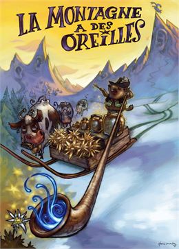 Affiche du spectacle la montagne à des oreilles - Nicolas Perrillat