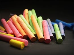 À vos craies, prêt....coloriez !