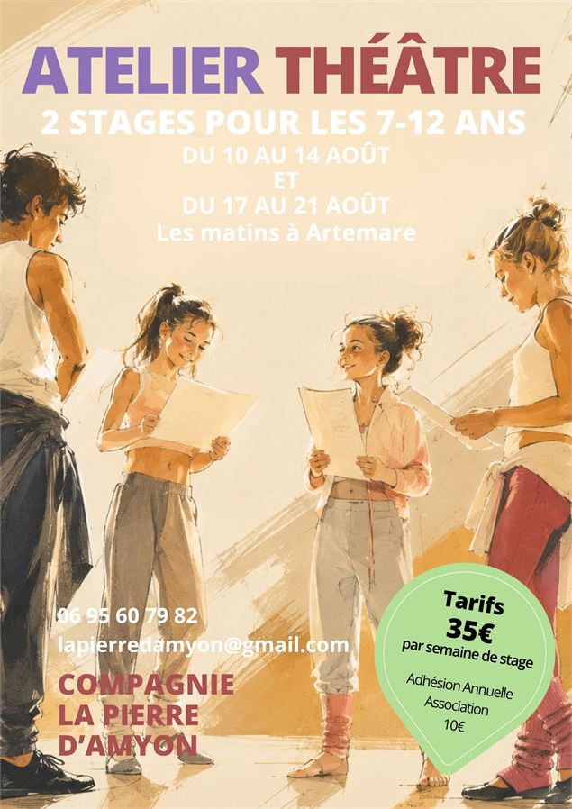 Stage de Théâtre pour enfants - © 2026 Cie La Pierre d'Amyon