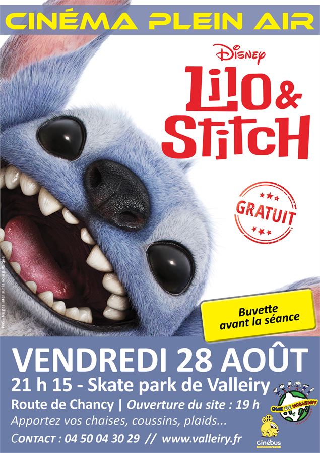 Cinéma plein air : Lilo & Stitch_Valleiry